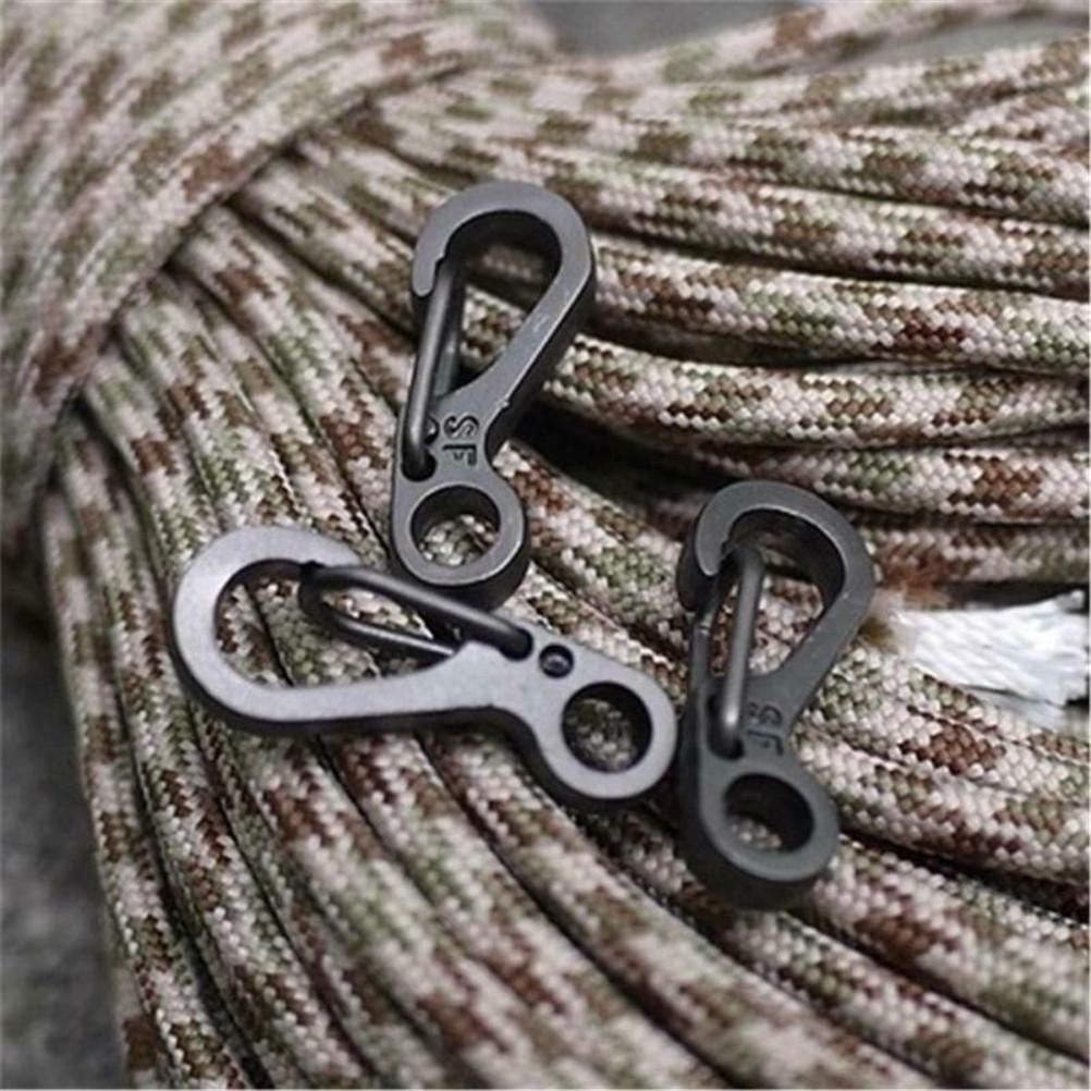 5 10 pcs Lot Zinc Alloy Mini Carabiners Spring Backpack Clasps EDC Keychain Carabiner for Hiking Climbing Camping