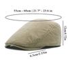 Trendy Solid Color Corduroy Beret Hat Big Size Adjustable Newsboy Hat Vintage Style Ivy Cap Autumn Winter