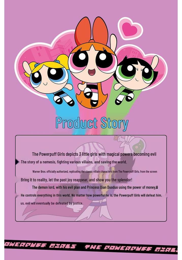 Official Warner Bros. The Powerpuff Girls Mojo Jojo Villain Plush Toy Ornament Pendant