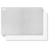 Fluto Disposable Cutting Board Sheets, Cardboard, Double-Sided Waterproof, with Graduations, Light Gray, 36 Sheets