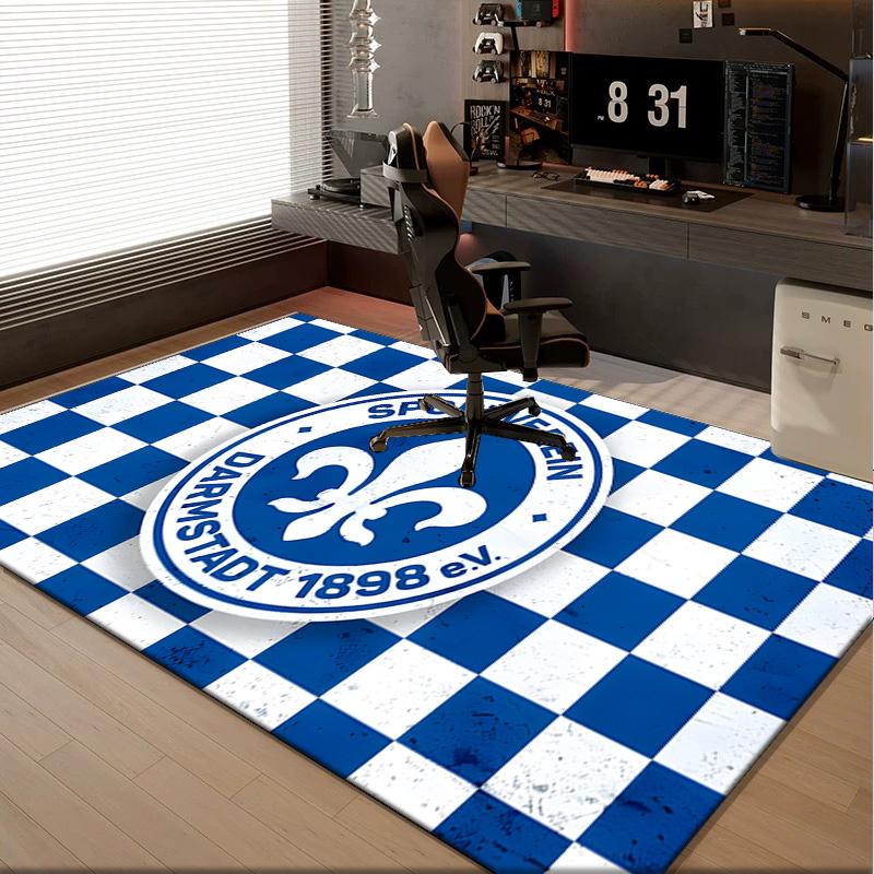 1PC Rug Sport Darmstadt Carpet, Chair Rug,Area Rug for Office Bedroom Living Rooms Bedroom, Doormat Decor Christmas Fan Gifts