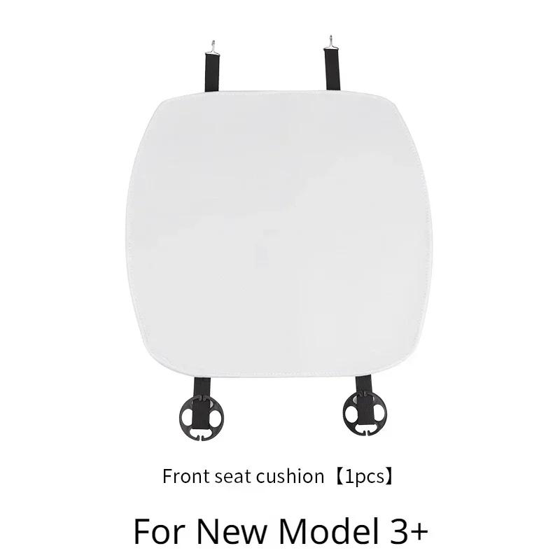 

Seat Cover Cushion for Tesla New Model 3+ Flannel Anti-dirty Seat Pad Mats Flocking Mat New Model3 Highland 2024 Car Accessories White Seat 1Pc