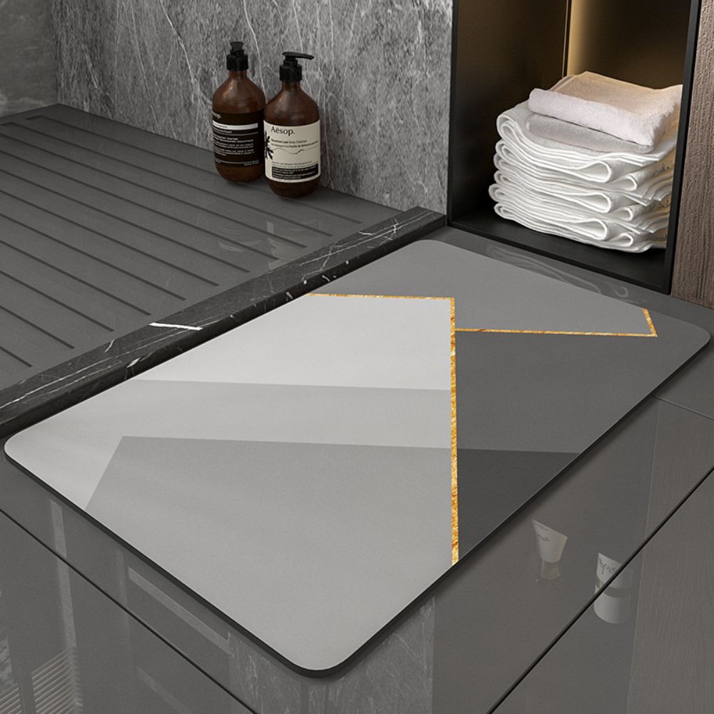 Bathroom Mats Worktop Mat Placemat Kitchen Drainage Mats Doormats Diatomite Mud Non-Slip Absorbent Machine Washable