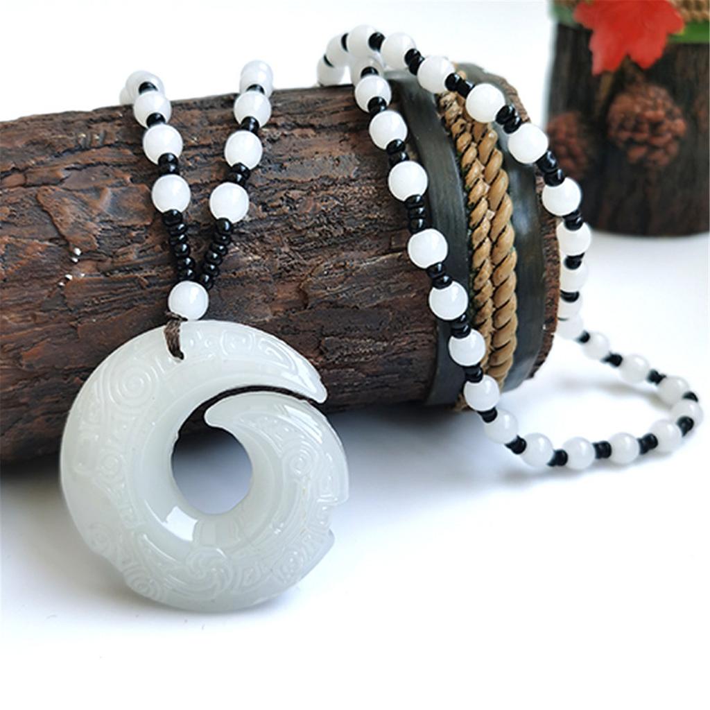 Delicate Obsidian Pendant Necklace Neck Jewelry Fashionable Choker Neck Adornment for Daily Wear Dates Parties