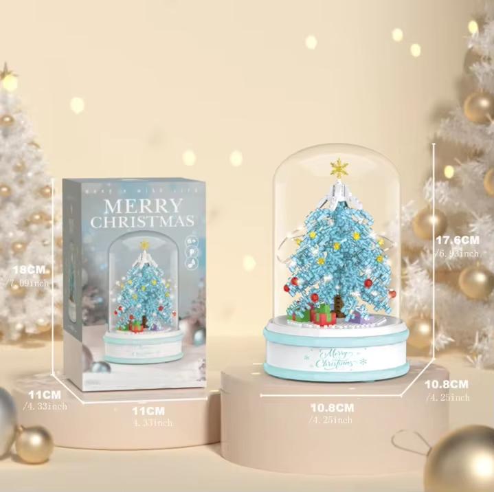 TOYLINX Christmas Decoration Series ABS Model Building Blocks Education Kids Toys Holiday Home Decor Perfect Gifts