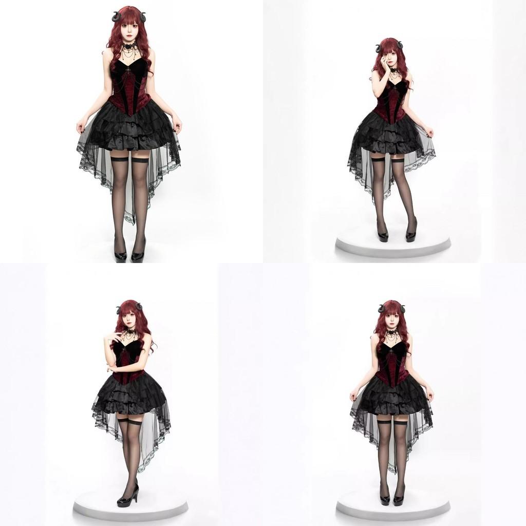 Dark Fantasy Witch Cosplay Dress With Spandex Material For Stage Performances