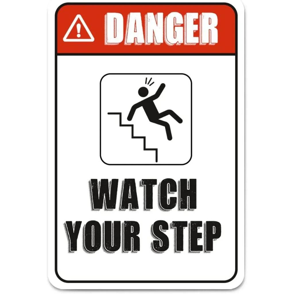 Vintage Danger Warning Metal Tin Signs  Dont Enter Wall Posters Plaque  Iron Painting Decoration for Garage Garden Cafe Club Bar