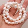 1String, Nugget Pearls, 10–11 Mm, Boho Natural Freshwater Pearl Beads, for DIY Necklaces, Bracelets, Anklets, Jewelry Making, 36cm