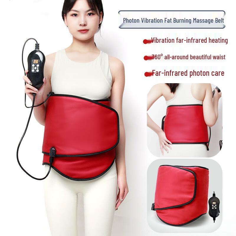 Heated Massage Waist Belt with Red Light Therapy
