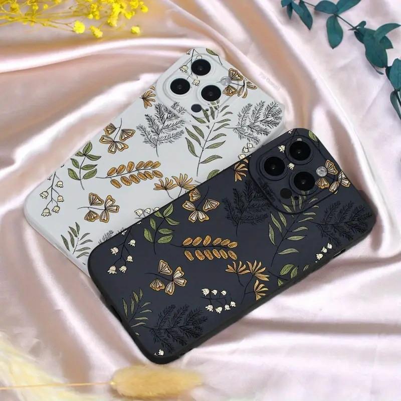 Printed Patterned Floral Phone Cover Case Covers Silicone TPU For Iphone Shockproof Resistant Phone Cover Cell Phone Case