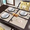 PU Heat Resistant Zen Placemat: Waterproof, Non-slip, Oil-Proof, Easy Clean