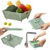 Thickened Collapsible Multifunctional Strainers And Colander For Kitchen, Wash Foldable Storage Drain Basket For Pasta