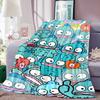 Cartoon Cute HANGYODON Soft Flannel Blanket Bedroom Sofa Picnic, Outdoor Leisure Gift BlanketW-1