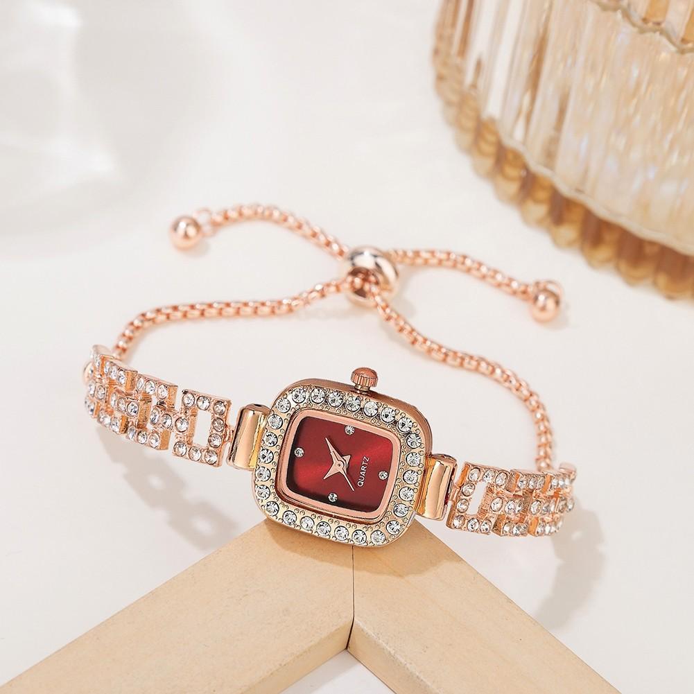 Sleek Ladies' Diamond Inlaid Bracelet Watch for Casual or Formal Occasions