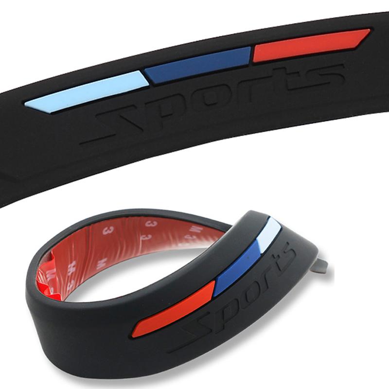 40X3.8CM felga samochodowa ochraniacz brwi nadkole listwy gumowe naklejki pasek dekoracyjny osłona zderzaka