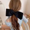 Schleife Schwarz Weiß Haarspangen Entenschnabel Haarspange Frauen Elegant Clips Große Haarspange Acryl Haarspange Haarschmuck Entenschnabel-Clip