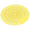 10Pcs Splash Proof Urinal Screens Deodorizer, EVA Long Lasting Odor Removal Urinal Mat Urinal Splash Proof Mat for Toilet Bathroom (Lemon)