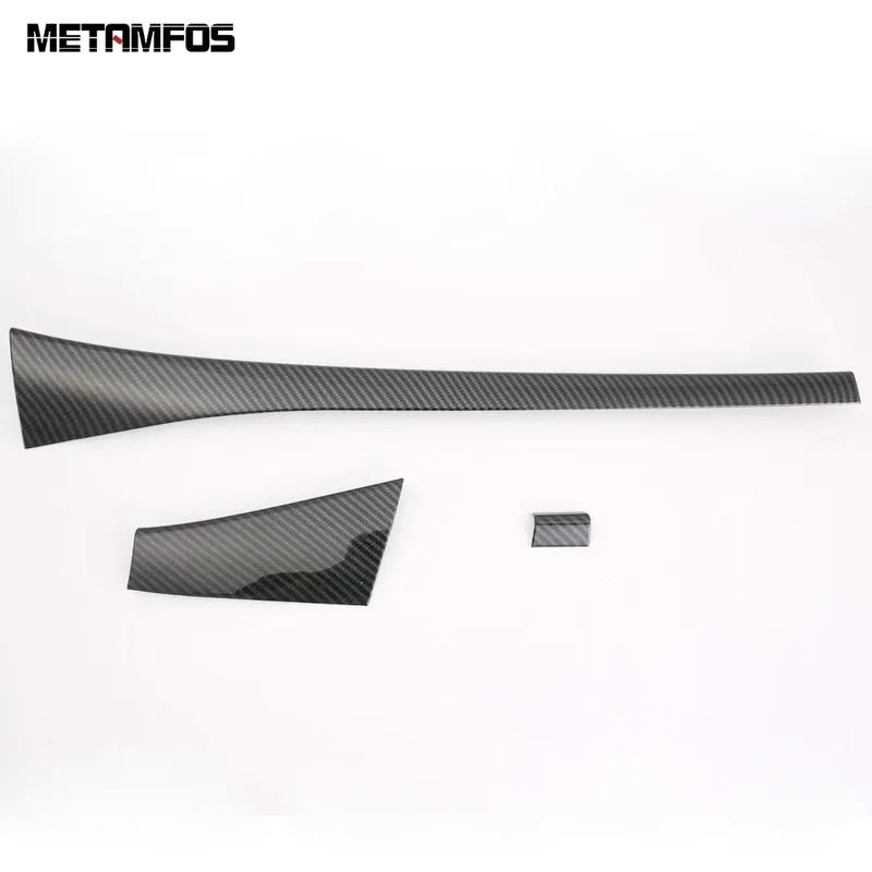 Interior Accessories For Toyota Avalon 2018-  2024 Carbon Fiber Center Console Dashboard Panel Strip Trim Car Styling