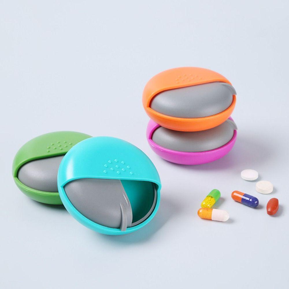Sealed Spin Pill Organizer Mini Single Pill Cases Creative Pill Container  Home