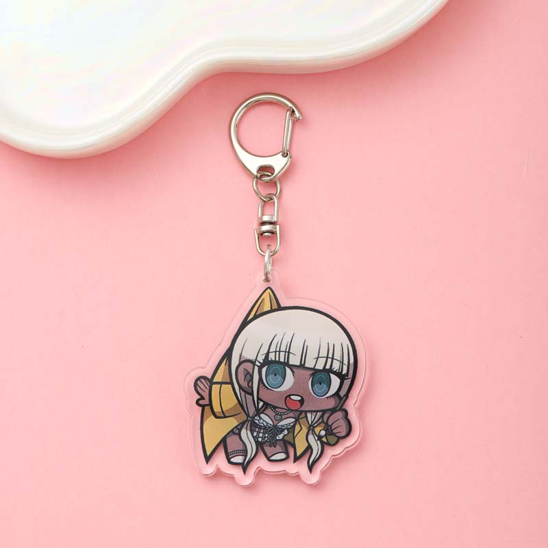 1/19Pcs Game Cartoon Danganronpa Acrylic Keychain Cute Backpack Pendant Funny Bag Charms Accessories Decoration Holiday Gifts