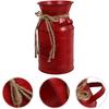 Rustic Milk Can Decor Shabby Chic Vase Farmhouse Vase Decorative Metal Jug Pitcher Vase for Wedding Home Living Room Bathroom Dining Table Desk
