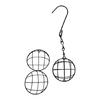 Metal Suet Ball Bird Feeders Set with Hanging Chain Squirrels Proof Bird Feeders for Outdoor Garden Hummingbird Feeders