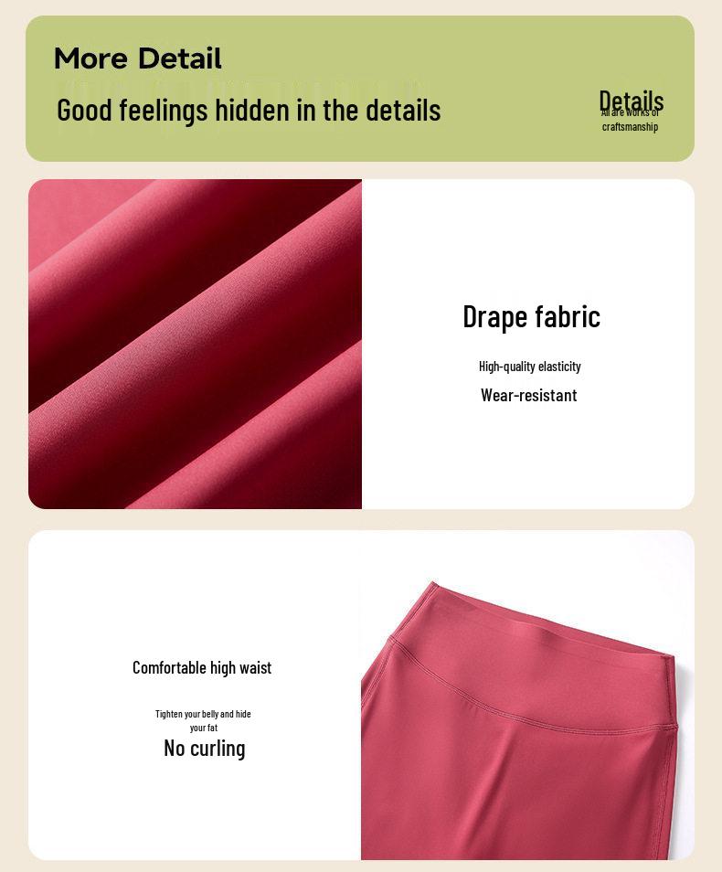 Women's Micro Flare Shark Pants: New 2026 Style - High-Waisted, Butt-Lifting, Abdomen-Tightening, Versatile, Loose Fit, Seven-Point Fitness Outerwear.