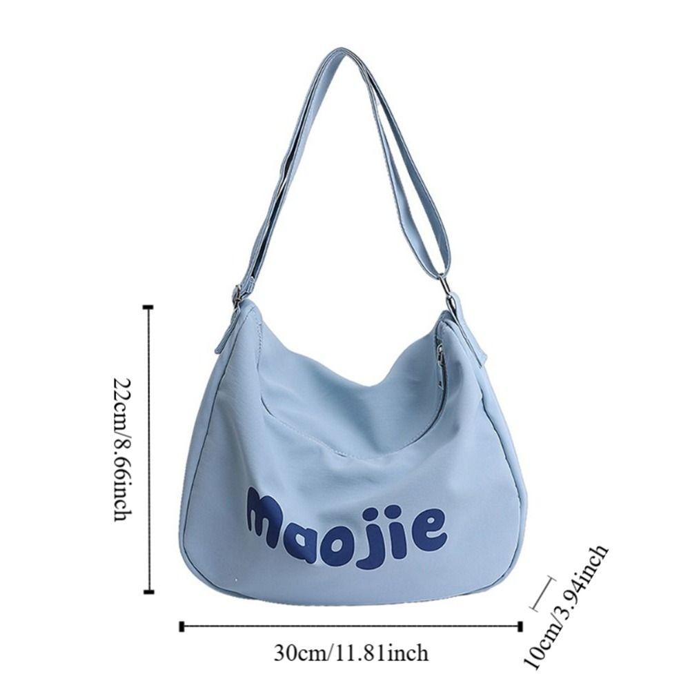 Letter Women's Tote Bags Canvas Commute Bag Versatile Single Shoulder Bags  Daily