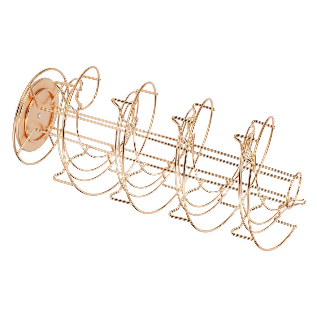 Coffee Capsule Holder 360 Degree Rotating Coffee Pod Storage Rack for DOLCE ESPRESSO CAFFITALYL Gold