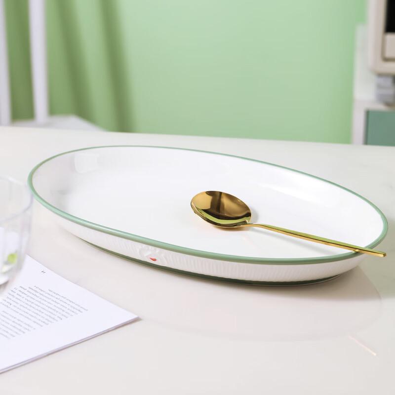 Haoya Jingdezhen Ceramic 12-inch Fish Plate - Happy Cabin Design