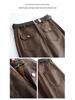 Modischer Damen-Lederrock aus Lammleder mit Schlitz - Hohe Taille, Mittellang, Faltenmildernd, Trendiger Pendlerstil.