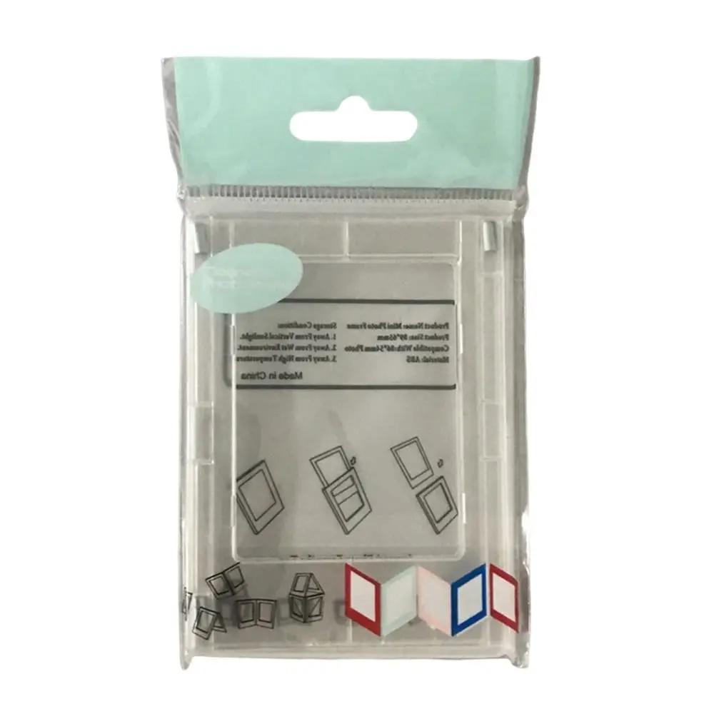 3-Inch Photo Frame Magnet Design Frame for Polaroid Photo Mini Acrylic Magnetic Picture Frames Transparent Acrylic Display Stand