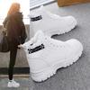 Women's Large Size Soft Sole Winter Warm Fur One Anti-slip Snow Boots Padded Lined Ankle Boots Windproof Outdoor Sports Cotton Boots