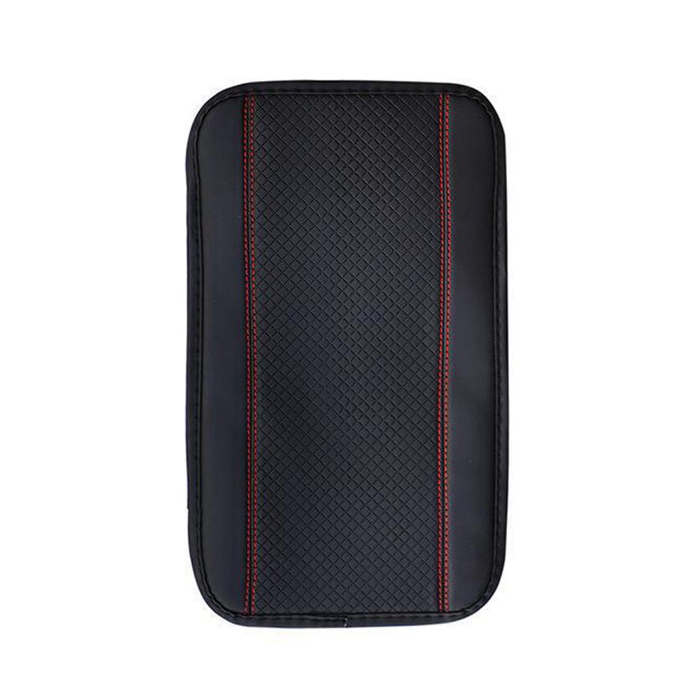 Fiber Leather Embossed Double-line Non-slip Central Armrest Four Universal Armrest Cover Box Seasons Pad Pad Box D4I4