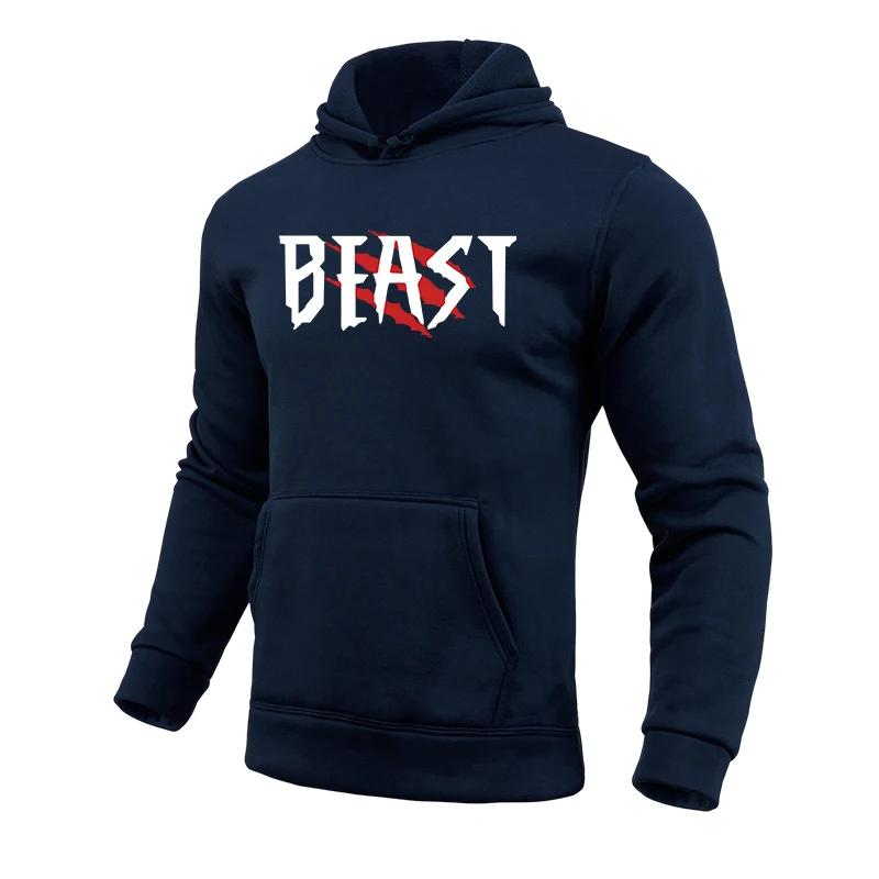 2025 Hot Sale Men's Hooded Sweatshirts High Quality Male Daily Casual Sports Pullover Gym Fitness Sweatshirts Men's Clothes