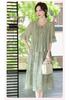 Mom’s 2026 Chiffon Print Slimming Two-Piece Dress for Middle-Aged & Elderly Women