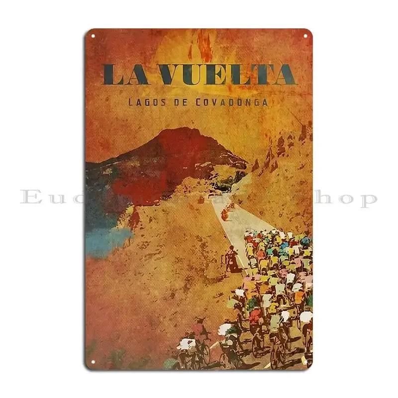Vuelta A Espana Metal Plaque Poster Garage Designer Club Wall Plaque Wall Pub Tin Sign Poster 20x30cm(7.8x11.8inch)