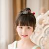 Love Heart Children Tiara Headband Flower Rhinestone Hairpins Sweet Crystal Crown Hair Comb  Bridal