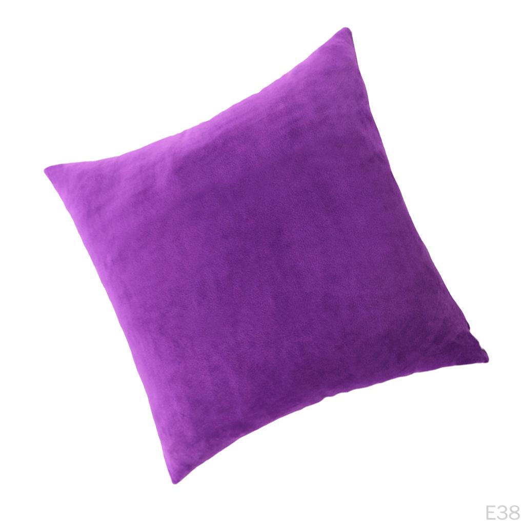 Case Velvet Sofa Cushion Cover Solid Car Pillowcase Beddings Sham and