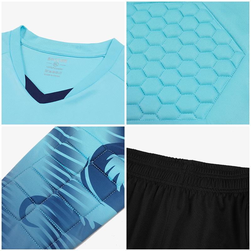 Children's football jersey set goalkeeper jersey male adult outdoor sports jersey pads training goalkeeper female wholesale
