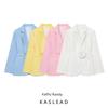 Kaslead New Women Clothes Western Style Fashion Simple and Versatile Lace-up Flower Blazers