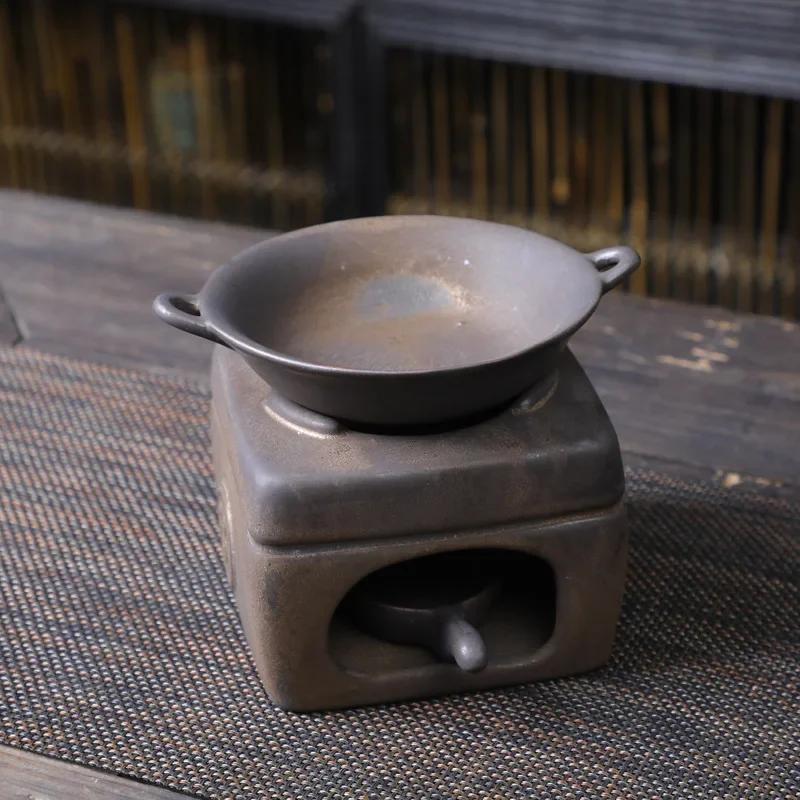 Ceramic Incense Burner Vaporizer Candle Holders Sandalwood Essential Oil Awakening Tea Roasting Tea Stove Burners Home Fragrance