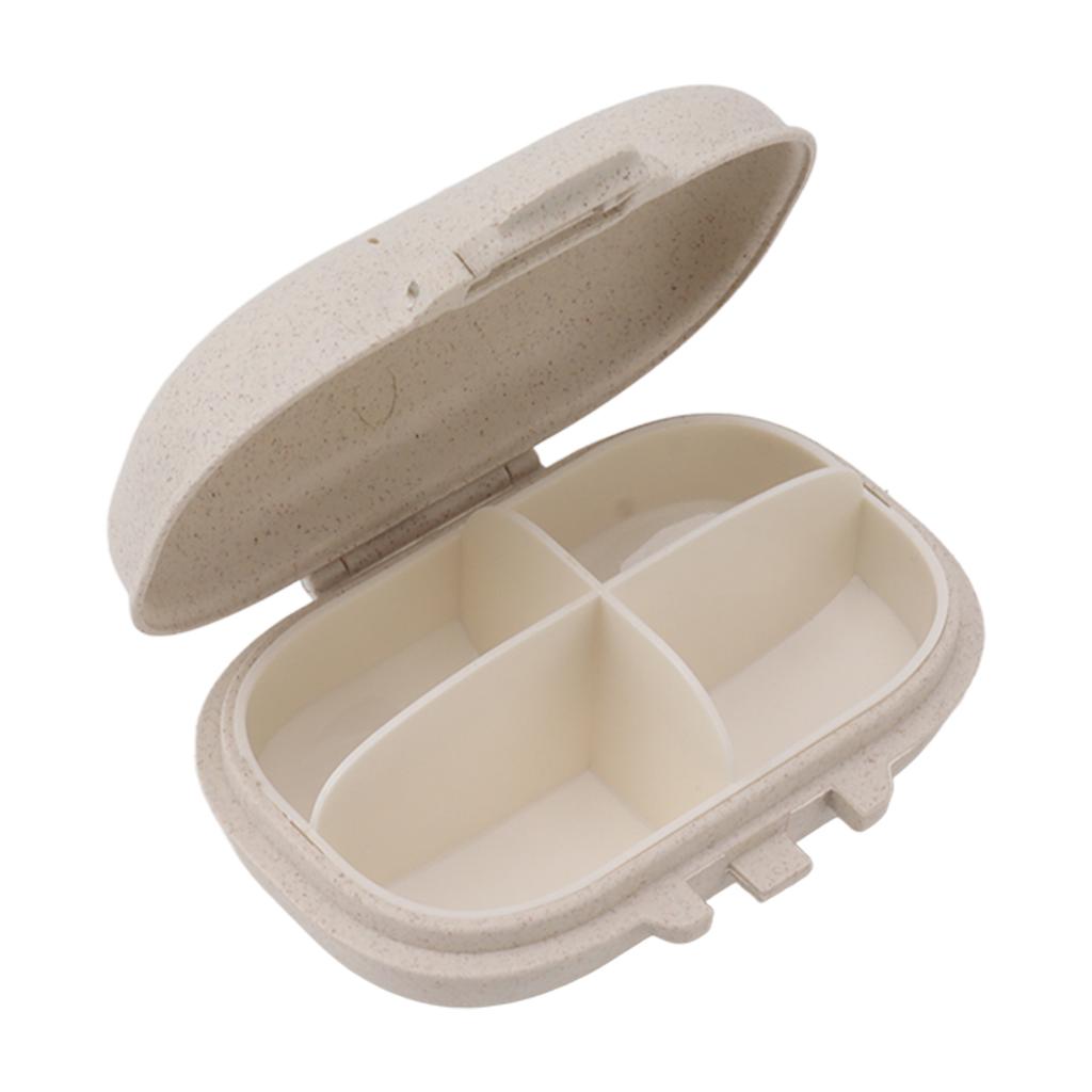 Medicine Organizer Portable Dividing Medicine Planner Box Snap Design Daily Medicine Holder
