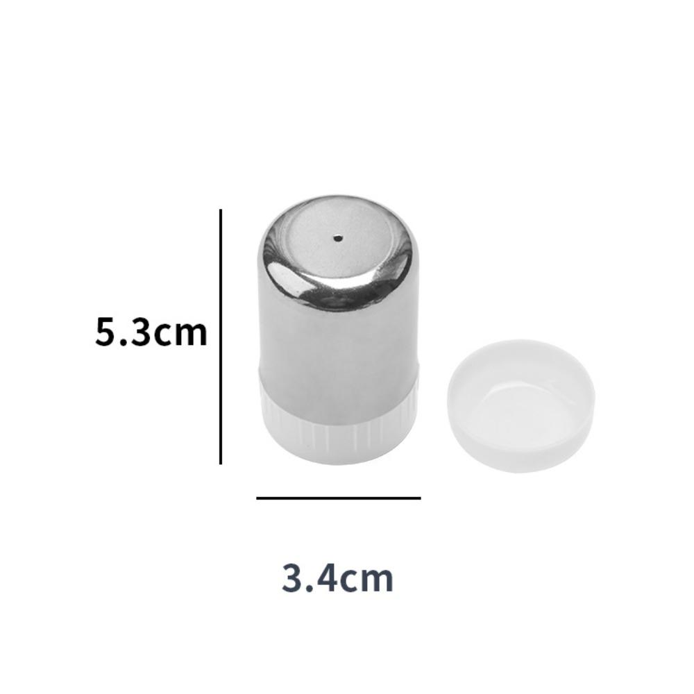 Stainless Steel Salt Shaker with Dust Cover Condiment Jar Mini Seasoning Bottle  Kitchen
