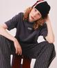 Minasu Mns Pinstripe Wide Brushed Pants_Gray