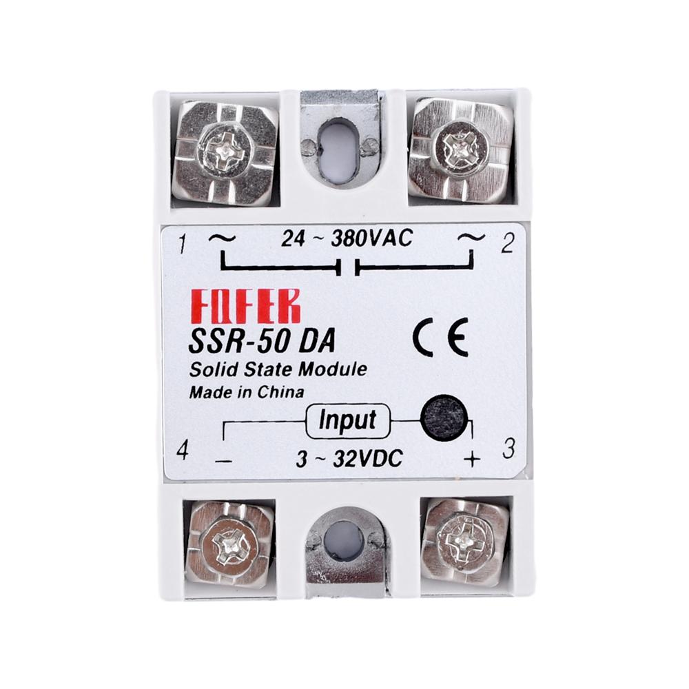 Festkörperrelais SSR-10DA SSR-25DA SSR-40DA SSR-50DA 10A 25A 40A 50A eigentlich 3-32V DC ZU 24-380V AC SSR 10DA 25DA 40DA 50DA