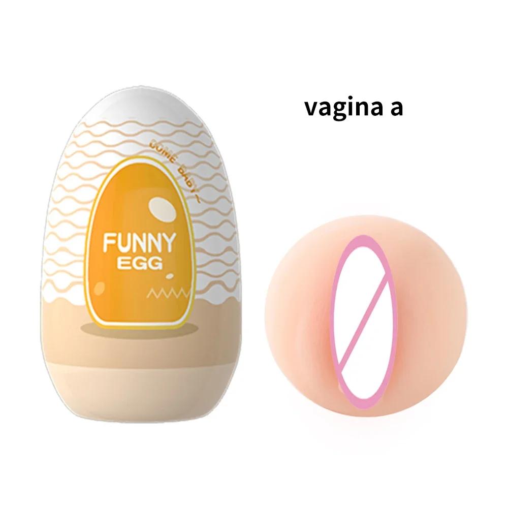 Masturbator Egg Mini Cups Portable Stimulator Penis Massager Soft Rubber Adult Sex Toys for Men Realistic Vagina Pocket Pussy