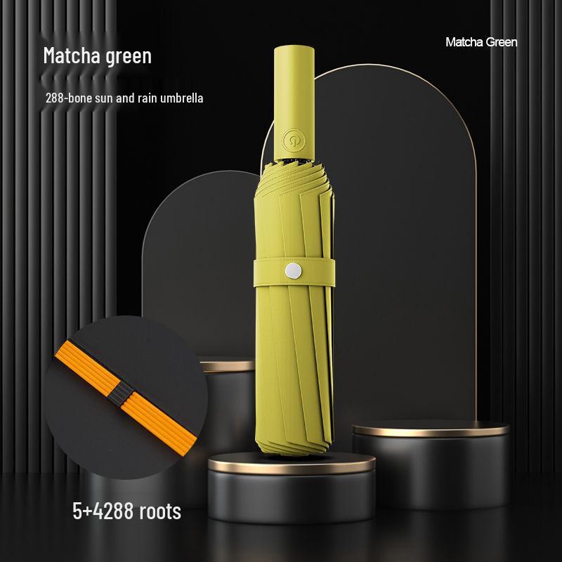 288 Ribs Automatic Sun/Rain Umbrella - Extra Large, Storm Resistant for Men & Women, Reinforced, Thickened Dual-Use Umbrella