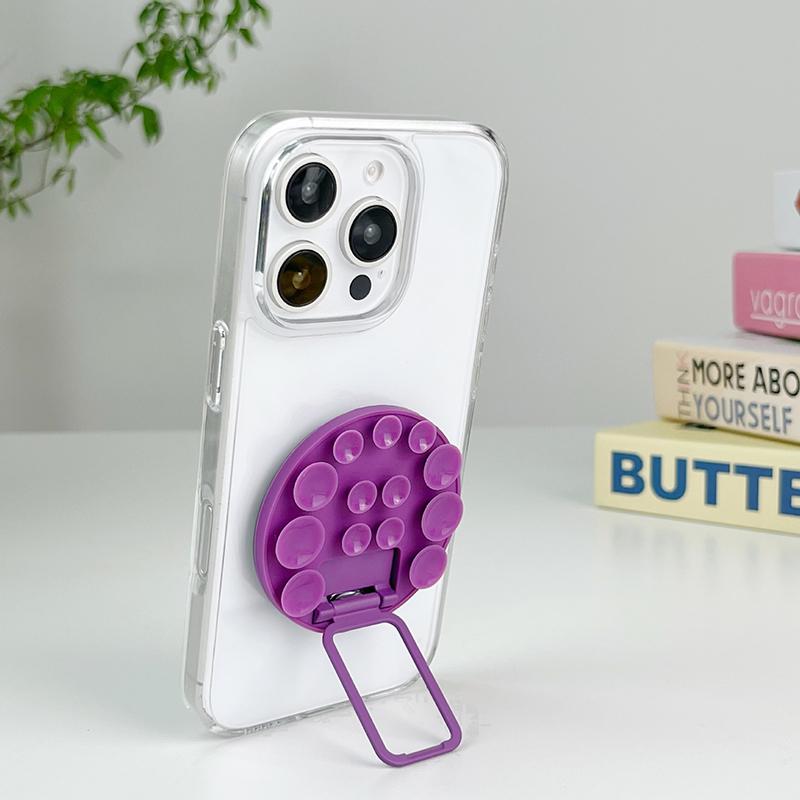 Uniwersalny dwustronny silikonowy przyssawka Uchwyt na telefon Stojak na telefon komórkowy Uchwyt przyssawka do montażu telefonu na ścianie szkle