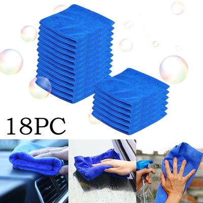 Multifunctional Microfiber Towel  Blue Car Cleaning Polishing Cloth Towel